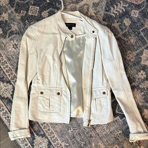 Bagatelle Cream Leather Jacket